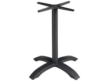 Grosfillex Eco-Fix Aluminum Black Bar Central Table Base GXUT755017