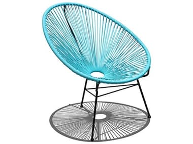 Harmonia Living Closeouts Acapulco Steel Woven Strap Lounge Chair HALHLACALC