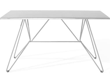 Harmonia Living Hairpin Steel 55.25''W x 31.5''D Rectangular Dining table HALHLHPINMWRCDTMW