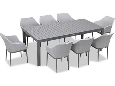 Harmonia Living Tailor Aluminum Classic 8 Seat Dining Set HALTASET560