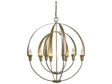 Hubbardton Forge Cirque 25" Wide 8-Light Gold Linear Chandelier HBF104205