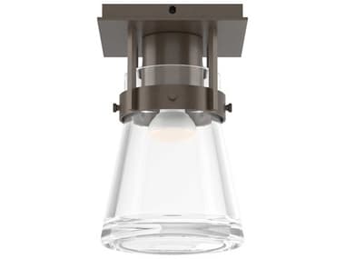 Hubbardton Forge Erlenmeyer 6" 1-Light Glass Semi Flush Mount HBF128705