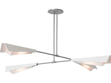 Hubbardton Forge Vertex 92" 4-Light White Pendant HBF131010