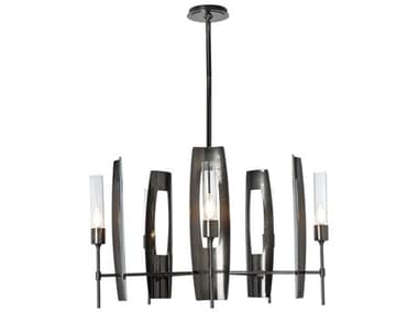 Hubbardton Forge Passage 30" Wide 5-Light Bronze Chandelier HBF131081