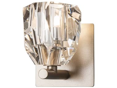 Hubbardton Forge Gatsby 6" Tall 1-Light Silver Crystal Wall Sconce HBF201320