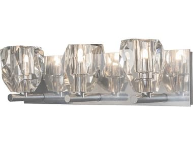 Hubbardton Forge Gatsby 21&quot; Wide 3-Light Silver Crystal Vanity Light HBF201322