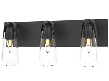 Hubbardton Forge Eos 21&quot; Wide 3-Light Silver Glass Vanity Light HBF201332
