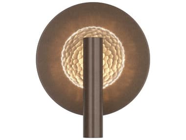 Hubbardton Forge Solstice 10" Tall 1-Light Gold Glass Wall Sconce HBF202025