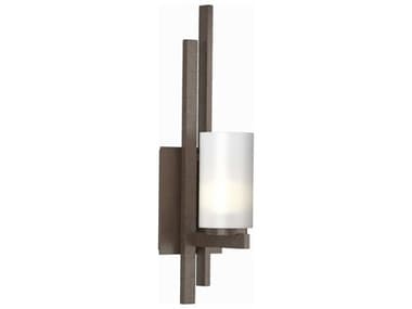 Hubbardton Forge Trestle 16" Tall 1-Light Glass Wall Sconce HBF206301R