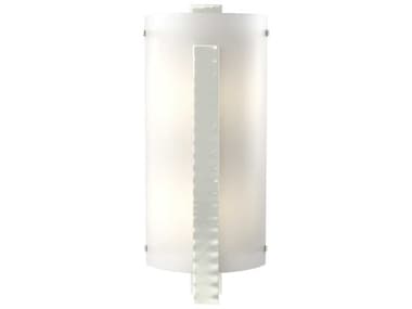 Hubbardton Forge Vertical 18" Tall 2-Light Black Glass Wall Sconce HBF206729