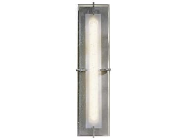 Hubbardton Forge Ethos 22" Tall Silver Glass LED Wall Sconce HBF207765