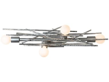 Hubbardton Forge Brindille 10" Tall 4-Light Silver Wall Sconce HBF212034