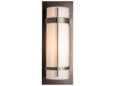 Hubbardton Forge Banded 1 - Light 21'' High Incandescent Outdoor Wall Light HBF305894