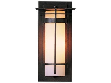 Hubbardton Forge Banded 1 - Light 13'' High Incandescent Outdoor Wall Light HBF305992