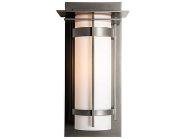 Hubbardton Forge Banded 1 - Light 16'' High Incandescent Outdoor Wall Light HBF305993