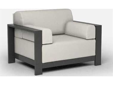 Homecrest Grace Cushion Aluminum Lounge Chair with Arm Pillows HC10381