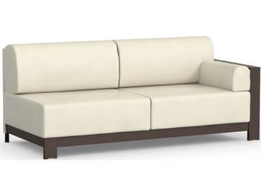 Homecrest Grace Modular Aluminum Left Arm Sofa with Arm Pillow HC1043L