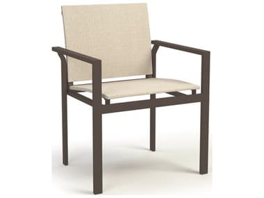 Homecrest Allure Sling Aluminum Stackable Dining Arm Chair HC12370