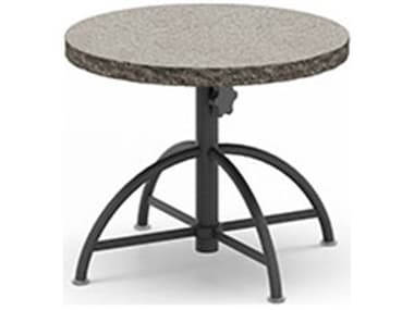 Homecrest Shadow Rock Natural Series 30" Round Adjustable End Table HC1330RSH