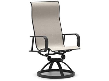 Homecrest Kashton Sling Aluminum High Back Swivel Rocker Dining Chair HC1K980