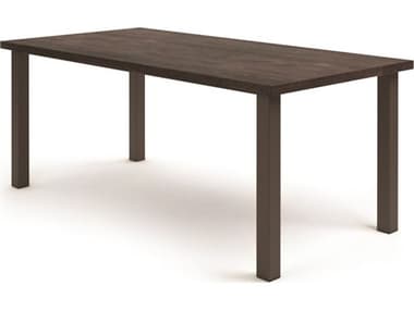Homecrest Timber Aluminum 84''W x 42''D Rectangular Counter Table HC254284BTMNU