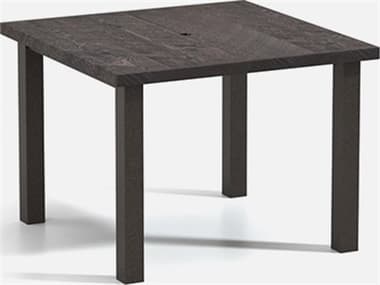Homecrest Timber Aluminum 42'' Wide Square Post Base Cafe Table HC2542FTMNU