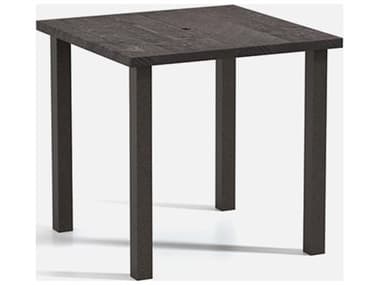 Homecrest Timber Aluminum 42'' Wide Square Post Base Bar Table with Umbrella Hole HC2542SBRTM