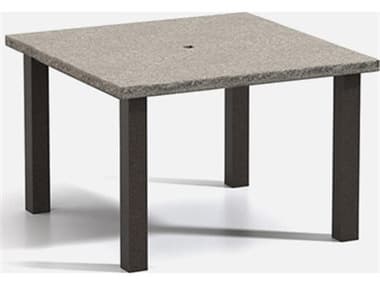 Homecrest Shadow Rock Aluminum 42'' Wide Square Post Base Dining Table HC2542SDSHNU