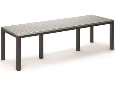 Homecrest Eden Aluminum 110''W x 35''D Rectangular Dining Table HC2630110