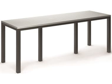 Homecrest Eden Aluminum 110''W x 35''D Rectangular Bar Table HC2640110