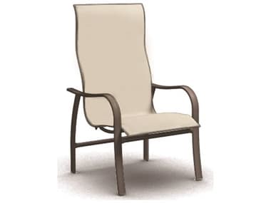 Homecrest Holly Hill Sling Aluminum High Back Dining Arm Chair HC2A379