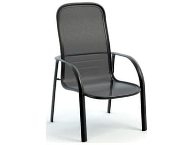 Homecrest Florida Mesh Aluminum Stackable High Back Dining Arm Chair HC2F370