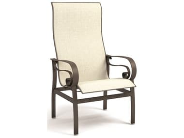 Homecrest Emory Sling Aluminum High Back Dining Arm Chair HC2M379