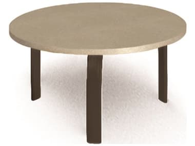 Homecrest Stonegate Aluminum 24'' Wide Round End Table HC3724RSG