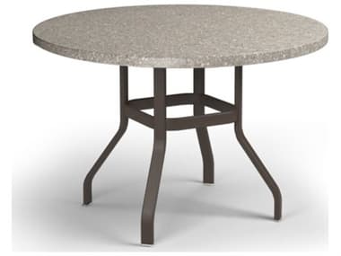 Homecrest Shadow Rock Aluminum 42'' Wide Round Counter Table HC3742RBSHNU