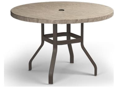 Homecrest Slate Aluminum 42'' Wide Round Counter Table HC3742RBSLNU