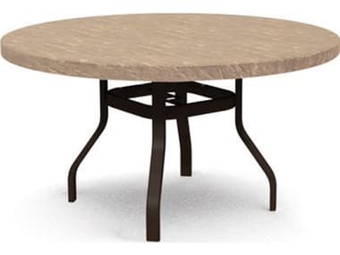 Homecrest Sandstone Faux Aluminum 42'' Round Dining Table HC3742RDSSNU