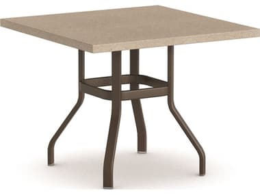 Homecrest Stonegate Aluminum 42'' Wide Square Counter Table HC3742SBSGNU