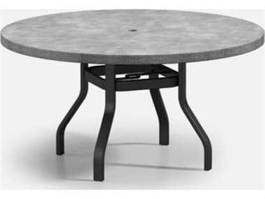 Homecrest Concrete Aluminum 54'' Wide Round Universal Base Dining Table HC3754RDCTNU