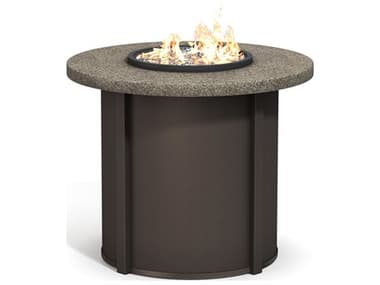 Homecrest Stonegate Aluminum Round Outdoor Fire Pit Table HC42RSGFPTT89RBC