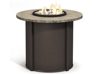 Homecrest Slate Aluminum 42'' Round Fire Pit Table HC42RSLFPTT89RBC