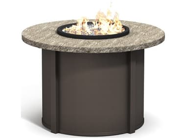 Homecrest Slate Aluminum 42'' Round Fire Pit Table HC42RSLFPTT89RDC