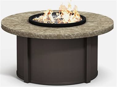 Homecrest Sandstone Aluminum 42'' Round Fire Pit Table Top HC42RSSFPTT