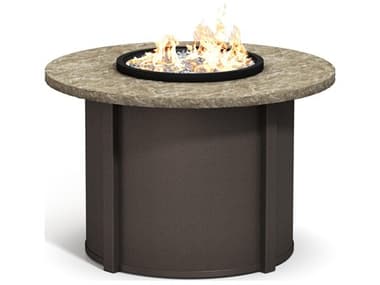 Homecrest Sandstone Aluminum 42'' Round Fire Pit Table HC42RSSFPTT89RDC