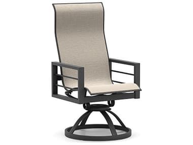 Homecrest Sutton Sling Aluminum High Back Swivel Rocker  Lounge Chair HC45980