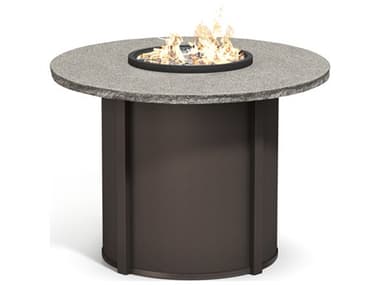 Homecrest Shadow Rock Aluminum 48'' Round Fire Pit Table HC48RSHFPTT89RBC
