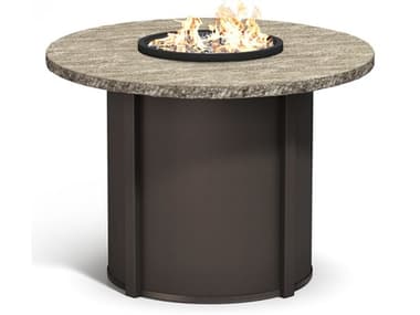 Homecrest Slate Aluminum 42'' Round Fire Pit Table HC48RSLFPTT89RBC