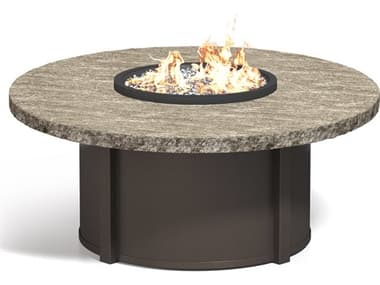 Homecrest Slate Aluminum 42'' Round Fire Pit Table HC48RSLFPTT89RNC