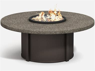 Homecrest Stonegate Aluminum 54'' Round Fire Pit Table Top HC54RSGFPTT