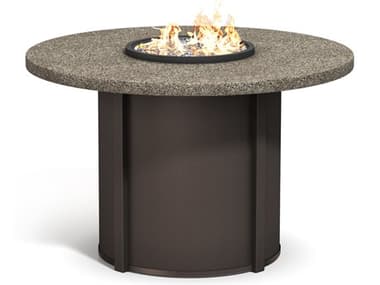 Homecrest Stonegate Aluminum 54'' Round Fire Pit Table HC54RSGFPTT89RBC